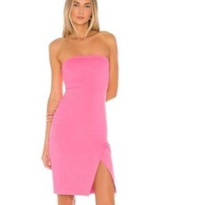 NBD Wailea Strapless Pink Dress, size M - Revolve Dress